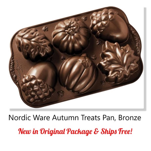 Nordic Ware Herbst Ernte Kollektion * Herbst Leckereien Pfanne * Antihaft * Ausgezeichnet - Schiffe KOSTENLOS! * 3 Tassen