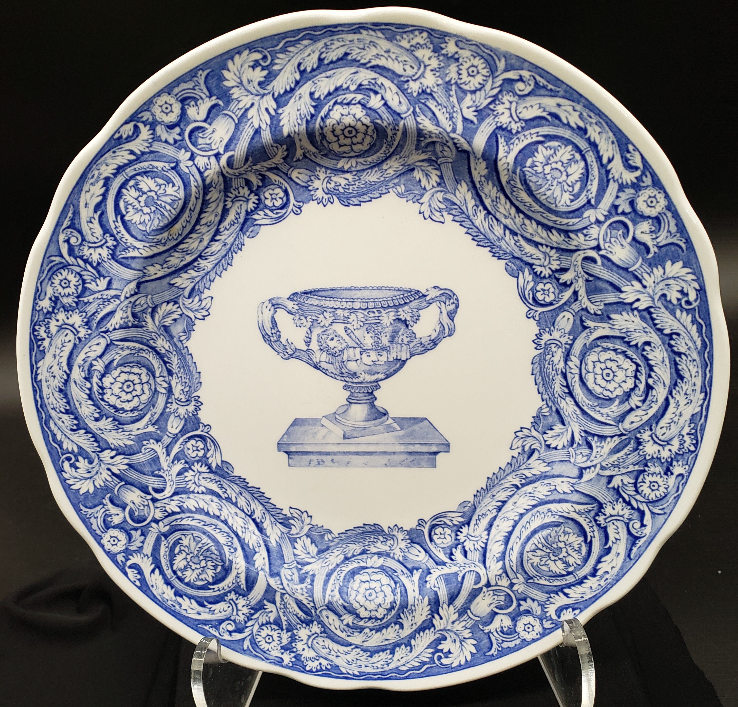 Three Spode Blue Room Collection * Filigree * Girl at the Three Spode Blue Room Collection * Filigree * Girl at the