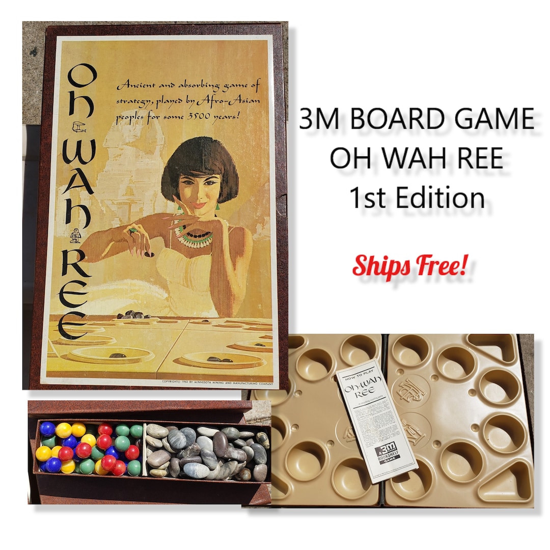 1962 3M Board Game Oh Wah Ree Complete Ships Free Etsy