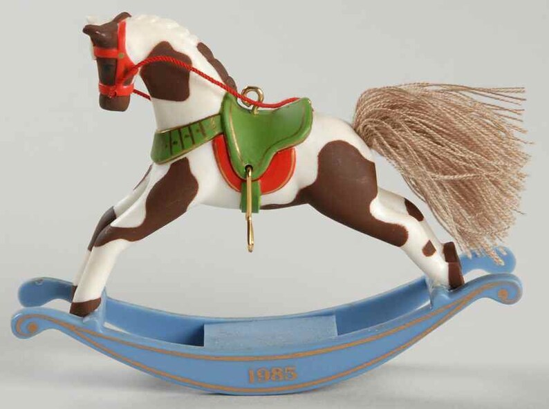 Hallmark Rocking Horse Dated Ornaments 1981 1988 Rare Etsy