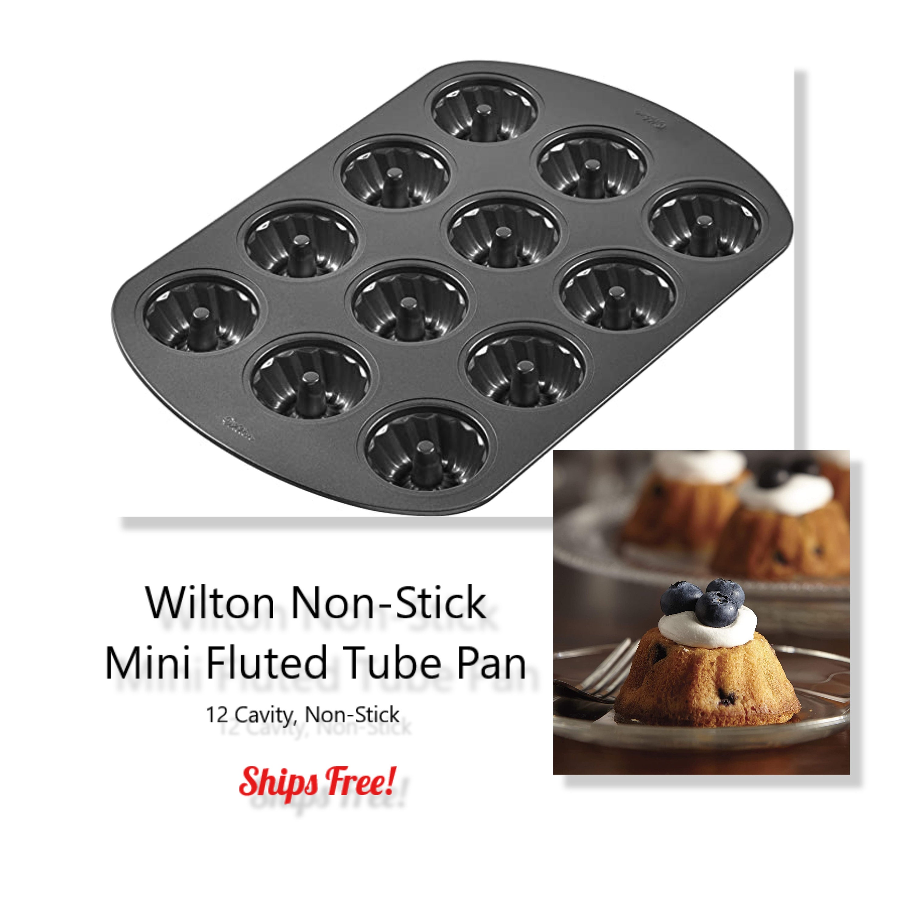 Wilton Bundt Cake Pan Non Stick Heavy Duty Fluted Baking Kitchen