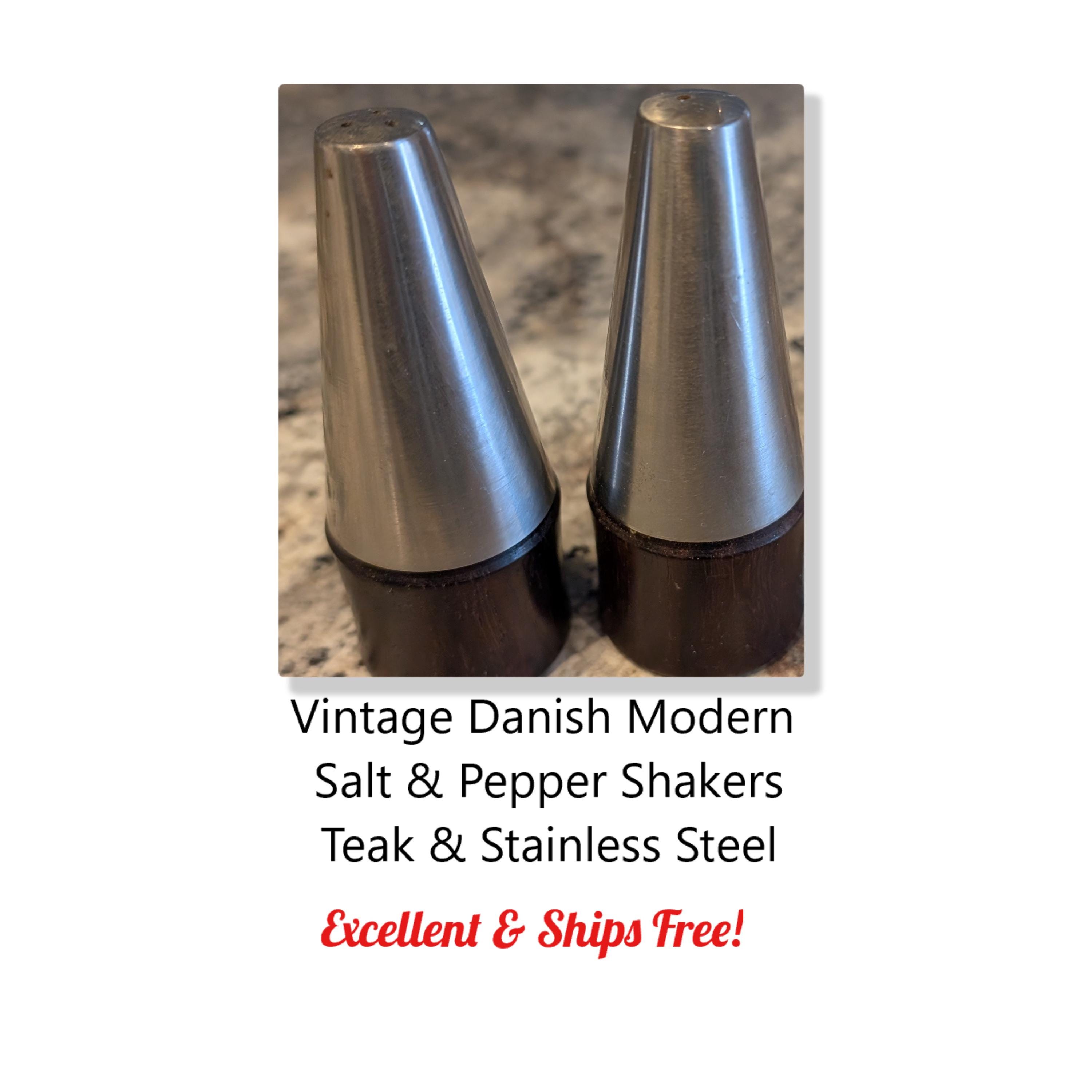 Modern Stainless Steel Salt and Pepper Shaker - Etsy, image size:3000x3000