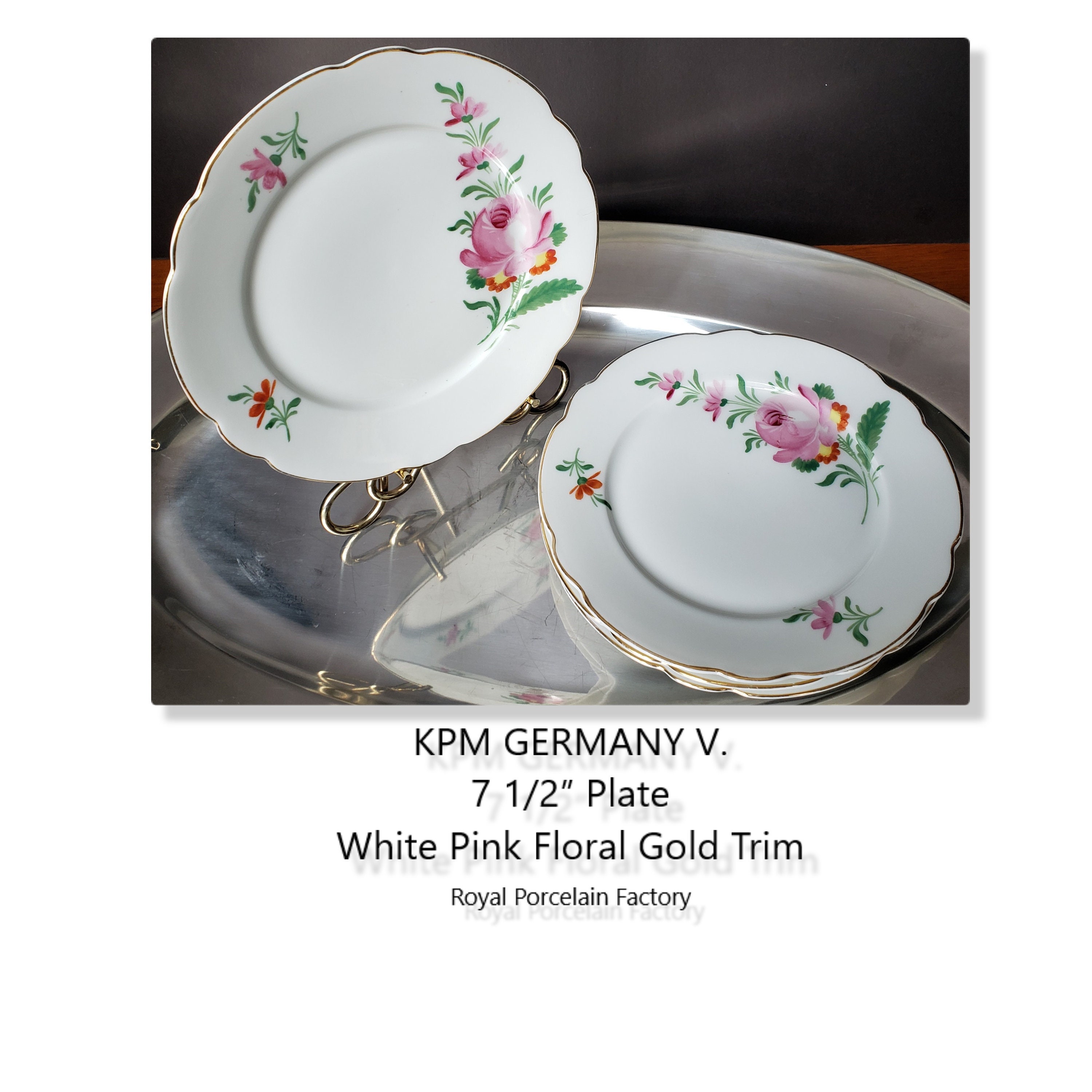 Set of Four KPM GERMANY V. 7.5