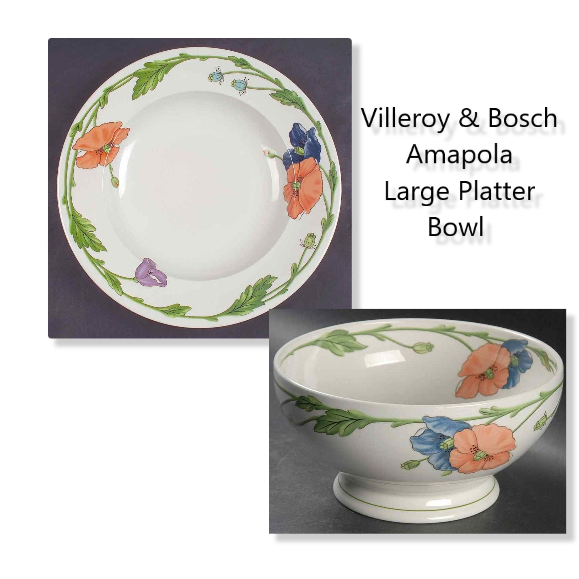 Villeroy & Boch Amapola Large Platter and Serving Bowl VALUE Etsy UK