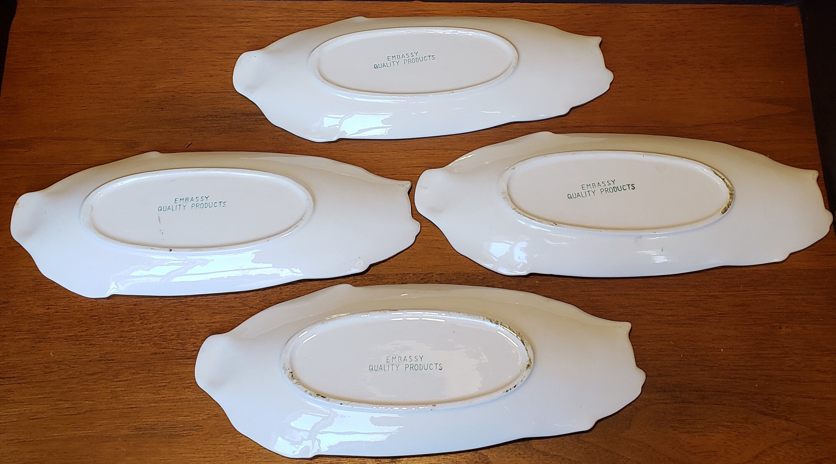 4 1950s Ceramic Corn on the Cob Trays Embassy Quality Products Etsy