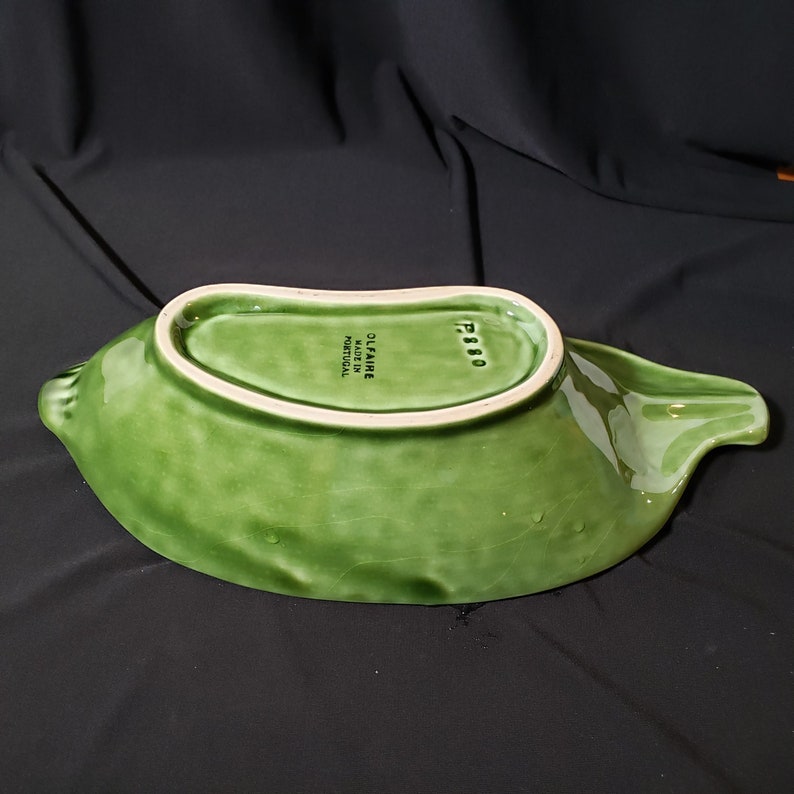 Olfaire MAJOLICA Ceramic Squash Zucchini 10.5