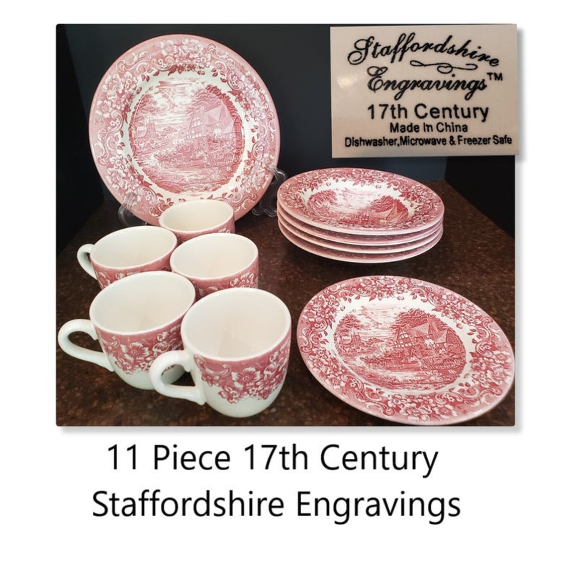 Beautiful Red Accent Pieces to Compliment Any Table or Etsy