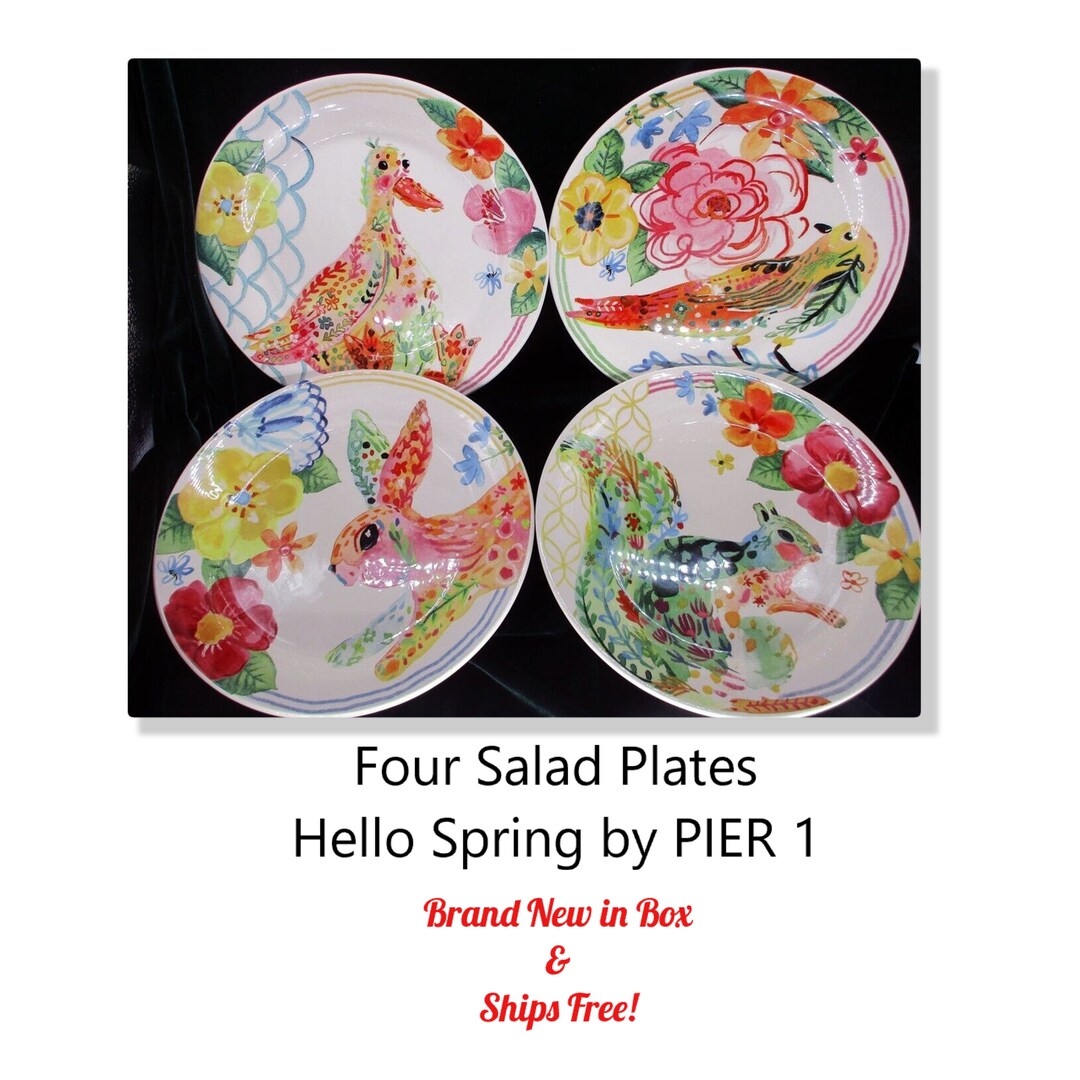 Pier 1 salad clearance plates