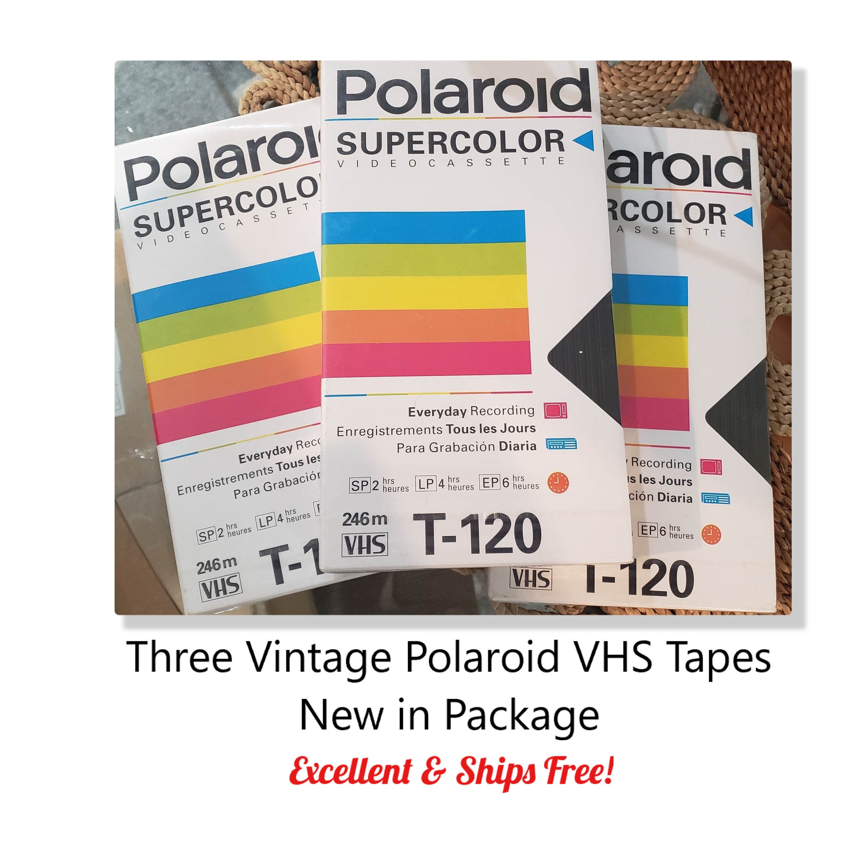 Three (3) Vintage New Old Stock VHS - Factory Sealed T-120