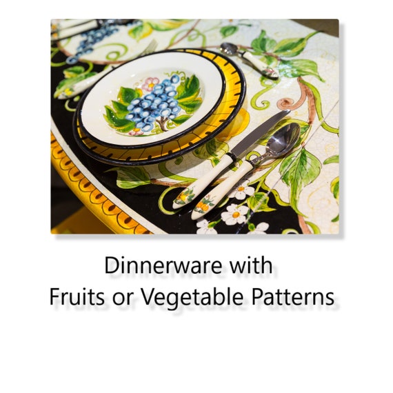 Vajilla de frutas o verduras y piezas decorativas para complementar  cualquier mesa o decoración del hogar ¡ASPECTO: EXCELENTE!