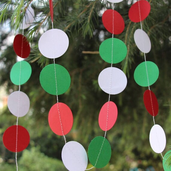 white paper christmas garland