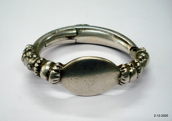 Bracelet Ancien En Argent Massif - Bijou Vintage Occasion - Style Antique