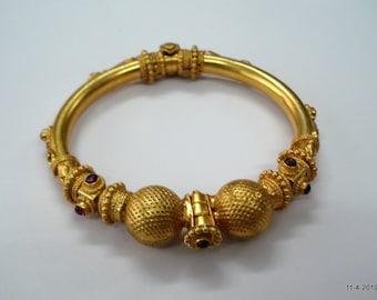 sterling silver gold vermeil gold gilded bangle bracelet gold plated bracelet