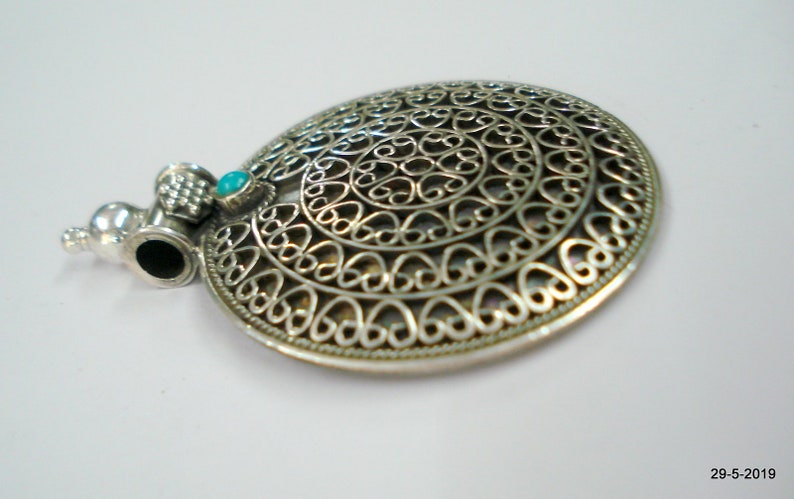 Traditional Design Sterling Silver Pendant Necklace Handmade Jewelry