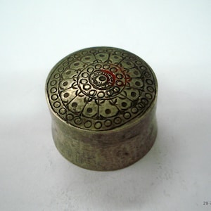 Vintage Antique ethnic Collectible old silver Box handmade silver Box