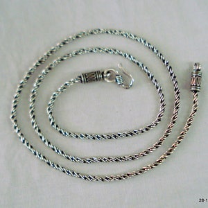 Vintage Sterling Silver Necklace chain necklace handmade jewellery