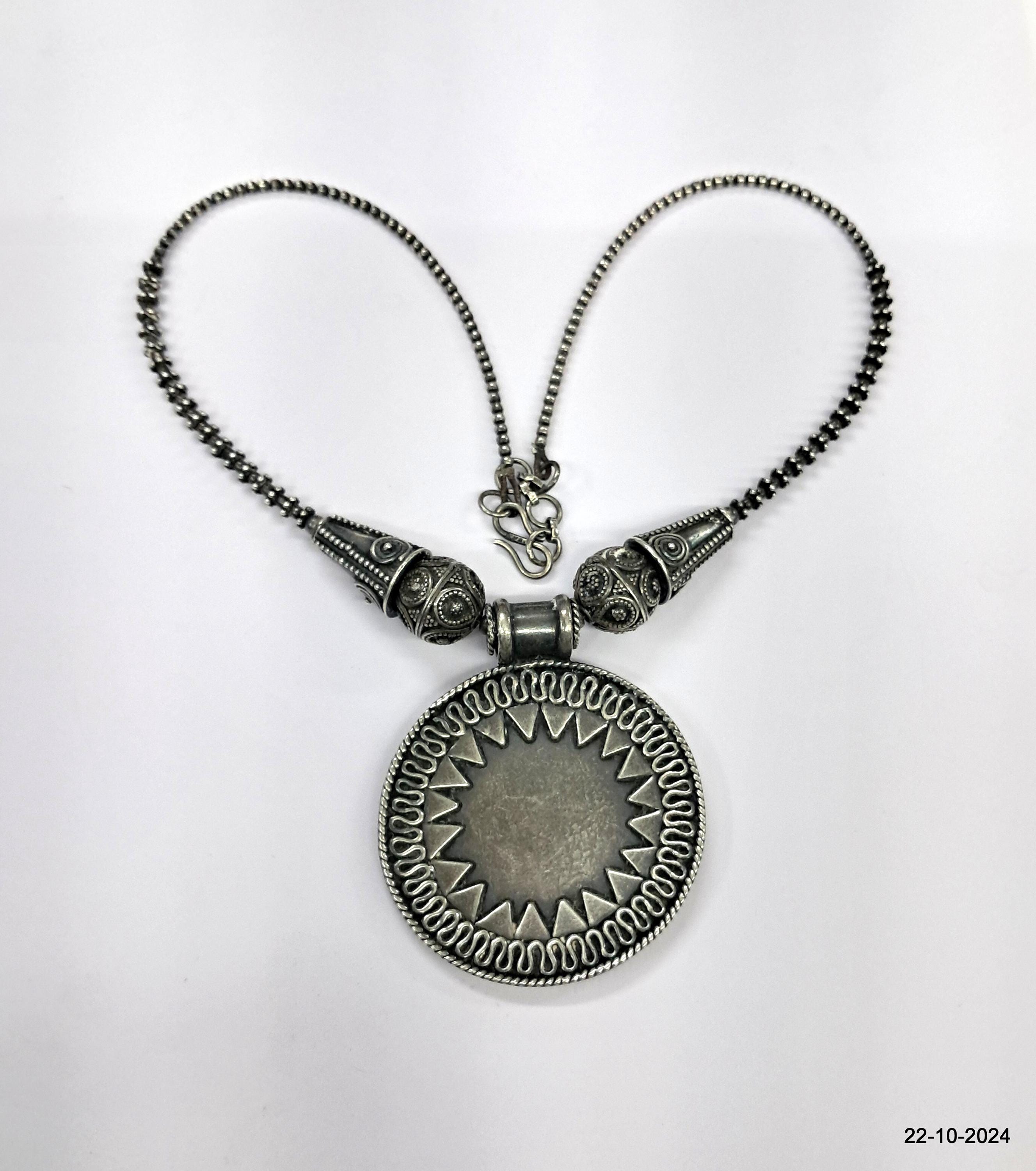 Ethnic 925 Sterling Silver Necklace Pendant Silver Ornaments