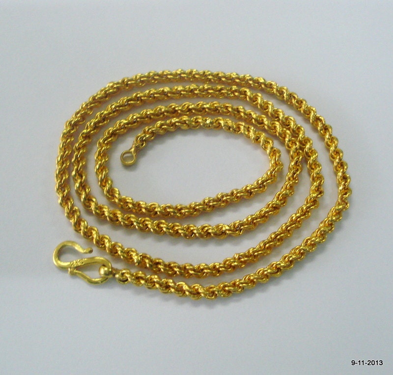Ethnic 20k Gold Chain Necklace From 