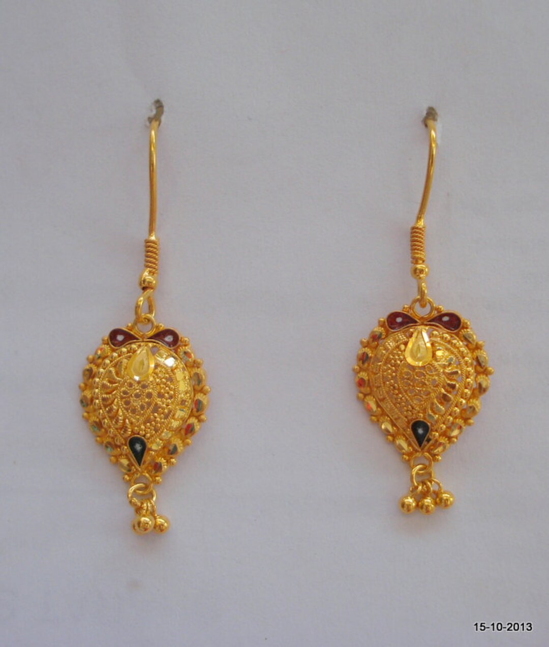 Gold earrings 2024 designs with weight
