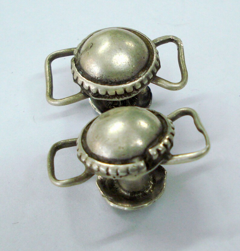 Vintage Antique Tribal Old Silver Ear Plug Earrings Gypsy Etsy