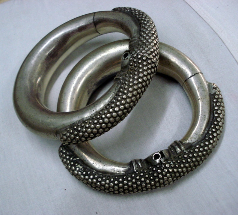 Vintage Antique Tribal Old Silver Ankle Bracelet Anklet Feet Etsy