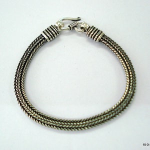 Traditional design sterling silver bracelet bangle cuff handmade jewellery
