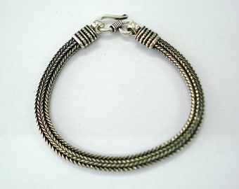 Traditioneel design sterling zilveren armband bangle manchet handgemaakte sieraden