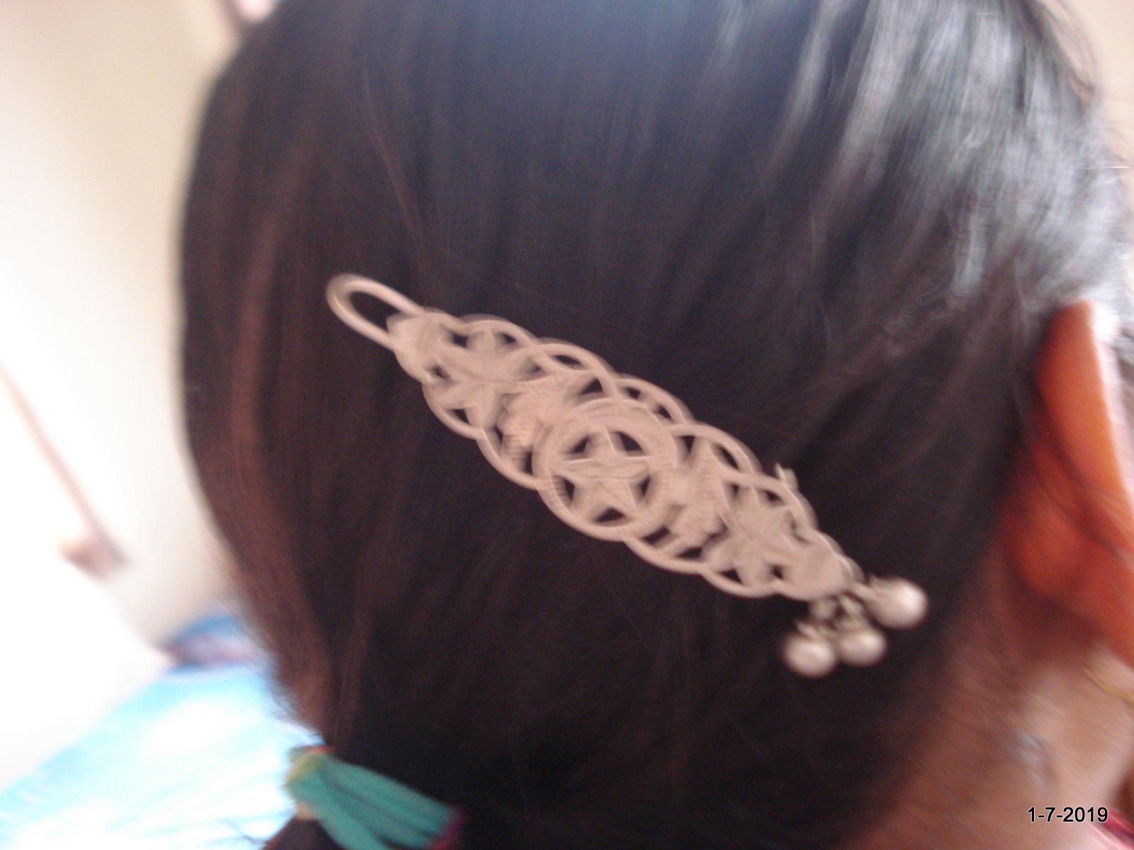 Vintage Antique Tribal Old Silver Hairpin Hair Clip Hair 