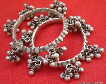 Vintage antike alte Silber Armreif Armband set tribal Bauchtanz