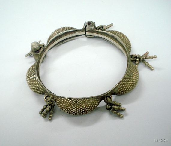 vintage bangle antique bangle tribal old silver b… - image 1