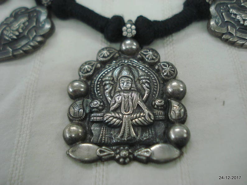 Ethnic Sterling Silver Pendant Necklace Hindu God Vishnu & Etsy