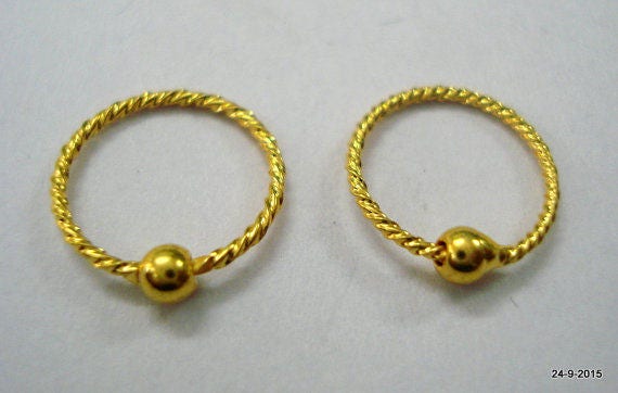 16 Gauge 14K Rose Gold Fill Cartilage Hoop Earring - Helix Piercing – Karyn  Hayden