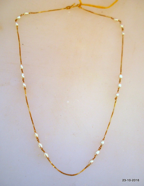 Traditional design 22kt gold chain necklace handma