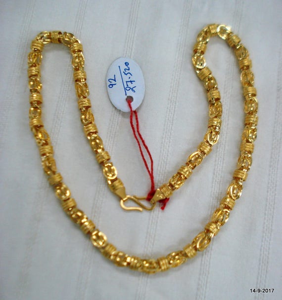 gold handmade necklace