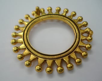 sterling silver gold vermeil gold gilded bangle bracelet gold plated bracelet