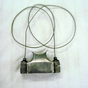 antique old silver lingam box pendant sacred symbol necklace god shiva hindu
