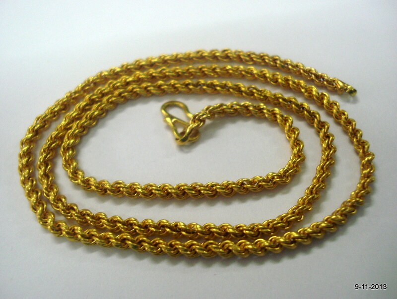 Ethnic 20k Gold Chain Necklace From 