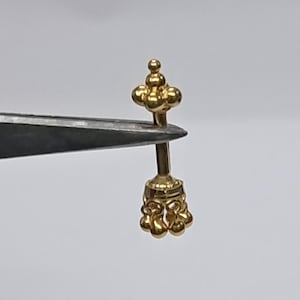 etnische handgemaakte 18kt gouden oorbellen bovenoor barbell piercingsieraden cadeau