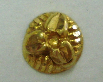 18k vintage antique tribal old gold nose stud nosepin handmade