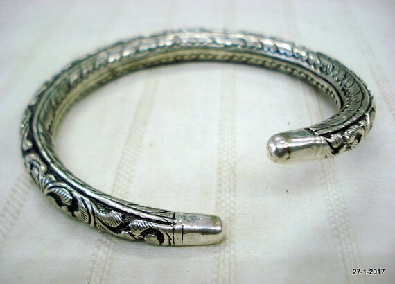 silver kada design for baby boy