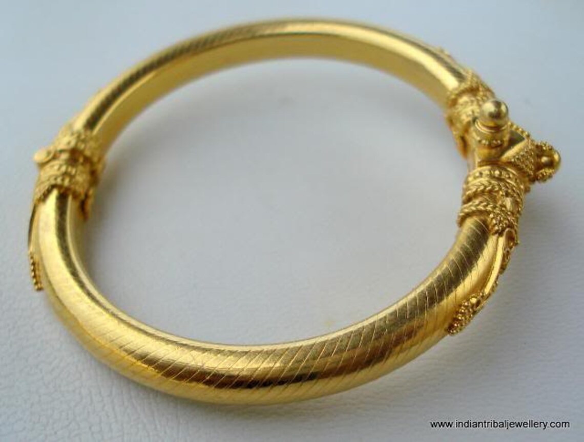 Estate Vintage 20kt Gold Bracelet Bangle Cuff Handmade Gold - Etsy