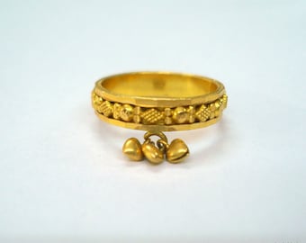 22kt gold ring band ring handmade gold ring traditional jewelry