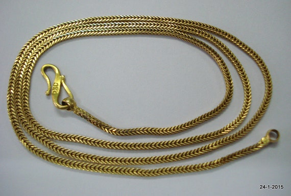 20 Kt Gold Chain Vintage Gold Chain Antique Gold Chain Handmade