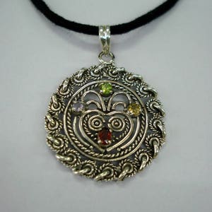 joyas hechas a mano de plata esterlina colgante collar piedras preciosas colgante