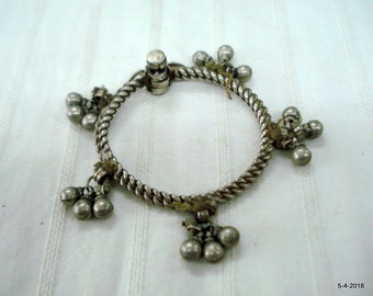 Alter Silber Armreif Armband Antik Stammes-Bauchtanz Schmuck