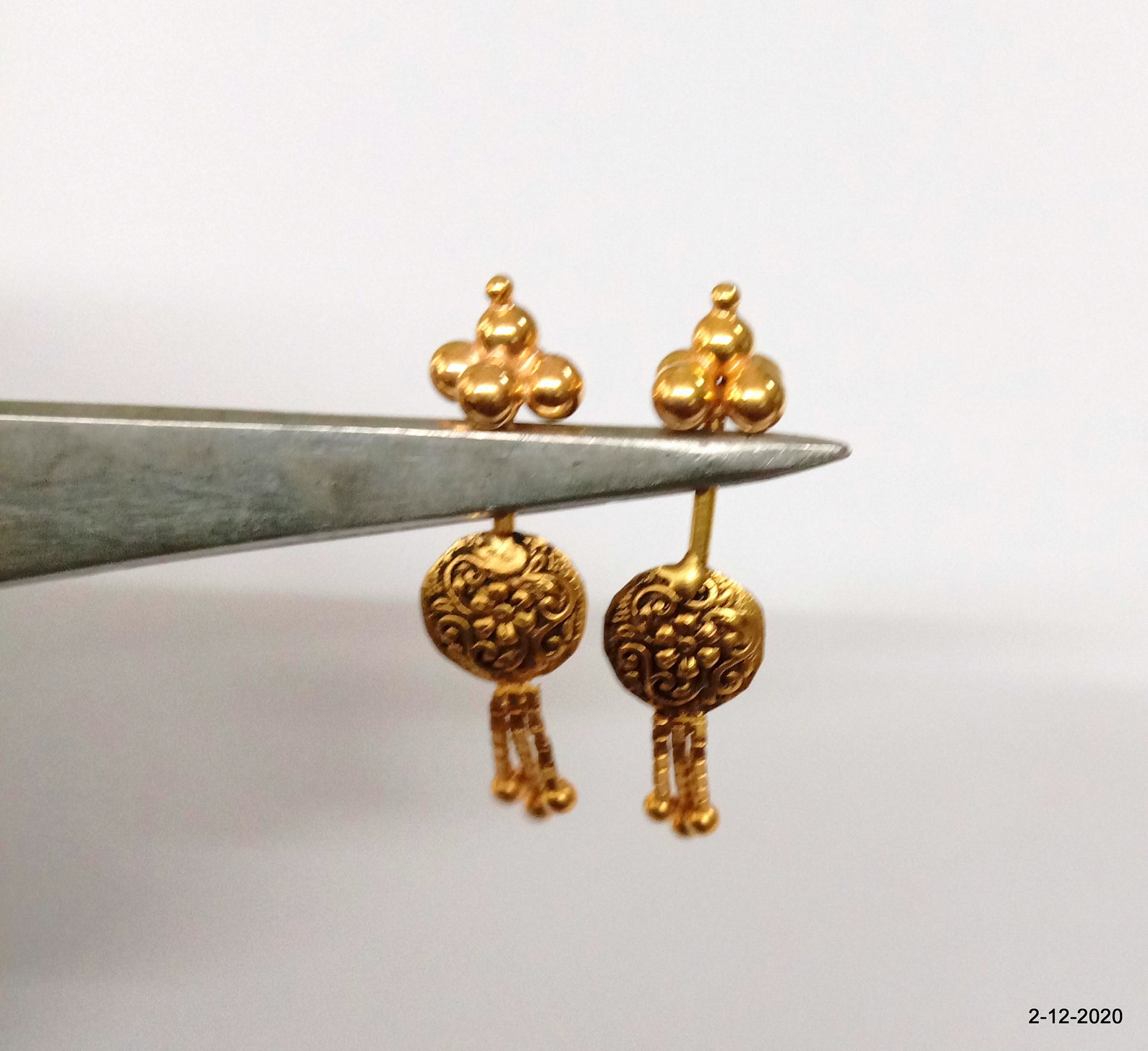Ethnic 18kt Gold Upper Ear Earrings Barbells Piercing Jewellry Etsy