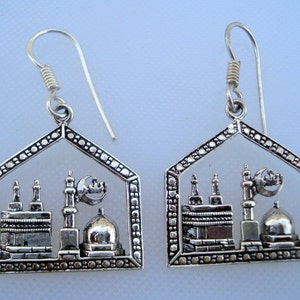 sterling silver earrings handmade mosk design rajasthan india