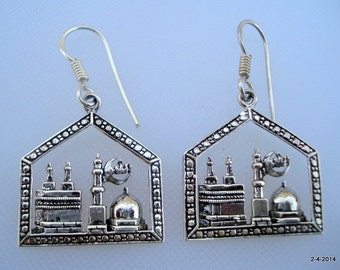 sterling silver earrings handmade mosk design rajasthan india