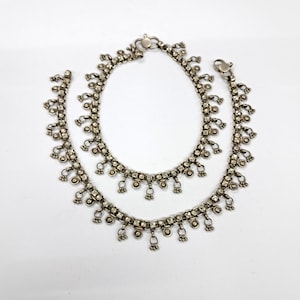 Vintage Tribal Old Silver Anklet Pair Silver Ornaments Handmade silver Jewellery