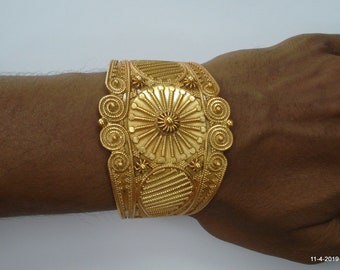 sterling silver gold vermeil gold gilded bangle bracelet gold plated cuff
